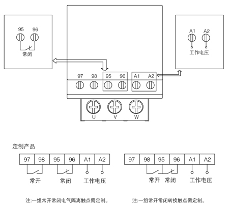 CDD1-□、CDD1- □Q系列-接线端子功能配置