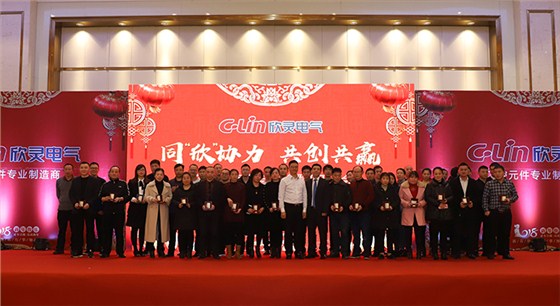 执行董事胡志林为十年荣耀功勋员工颁奖