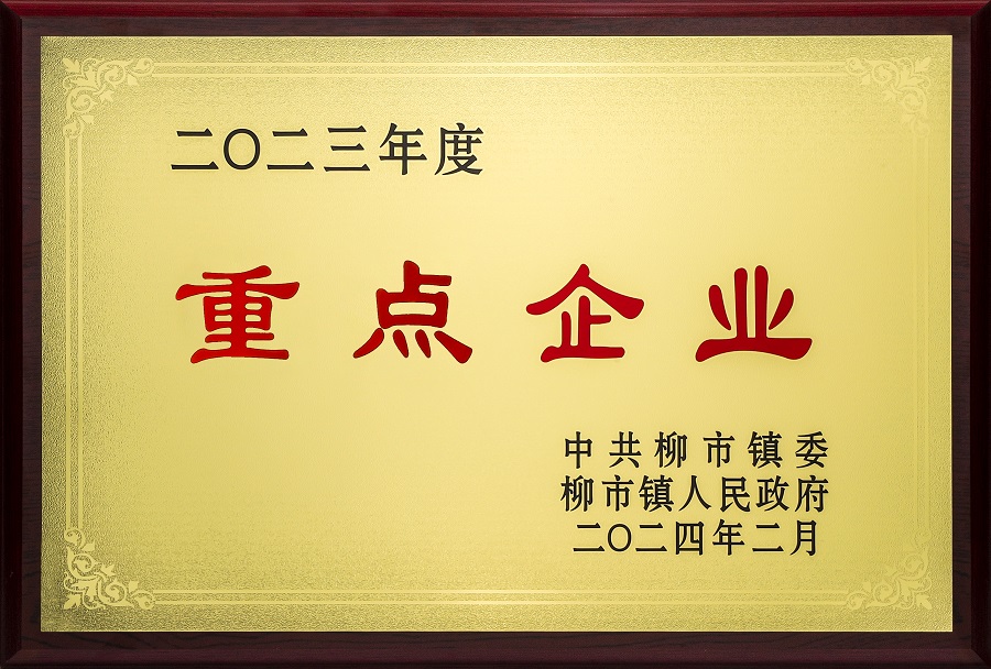 欣灵-2023年度柳市镇重点企业-2024年02月 - 副本