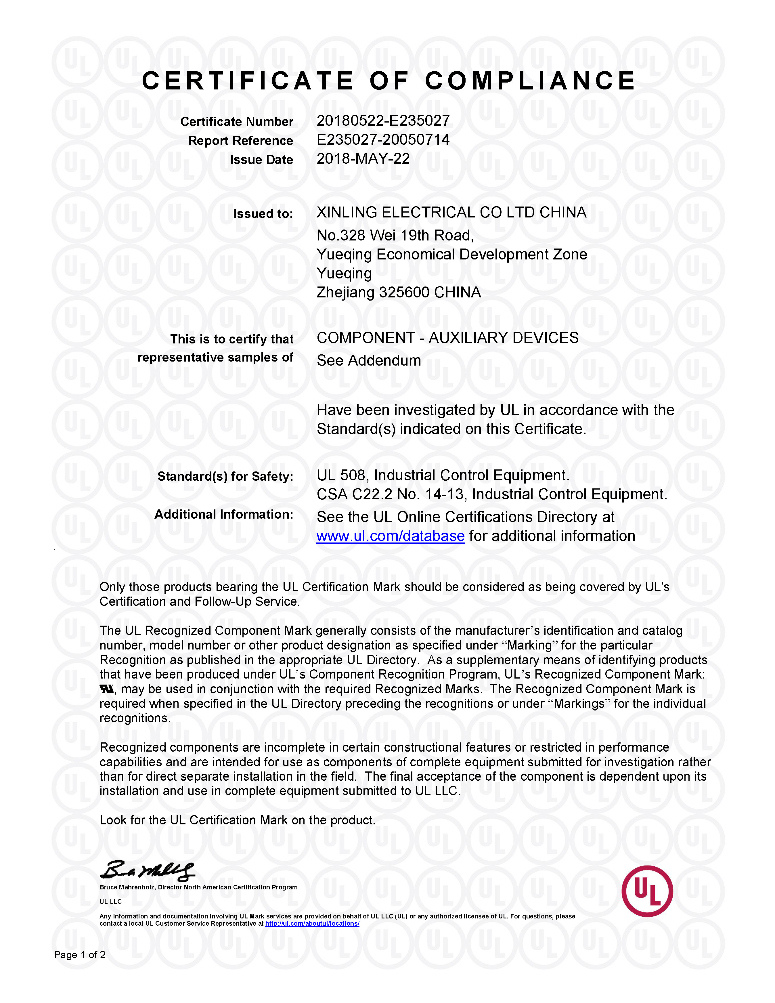 E235027-20050714-CertificateofCompliance_页面_1