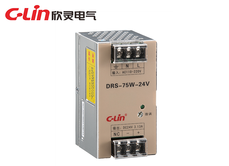 DRS-15W/25W/35W/50W/75W 指示灯导轨式开关电源