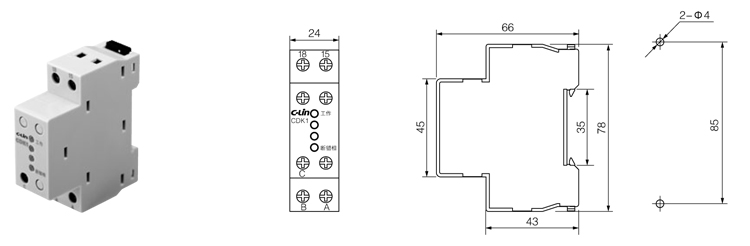 CDK1-外形及安装尺寸（mm）