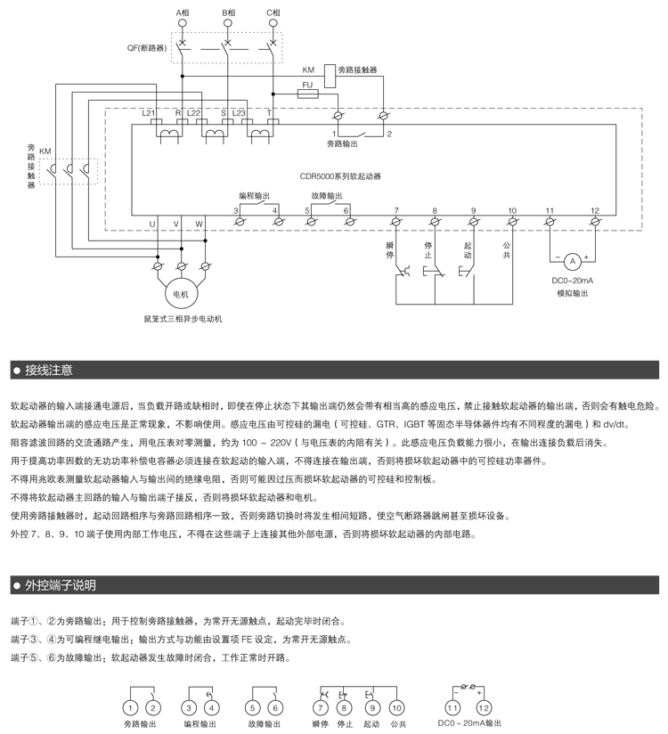 CDR5000系列-接线端子功能配置 CDR5000系列-接线端子功能配置