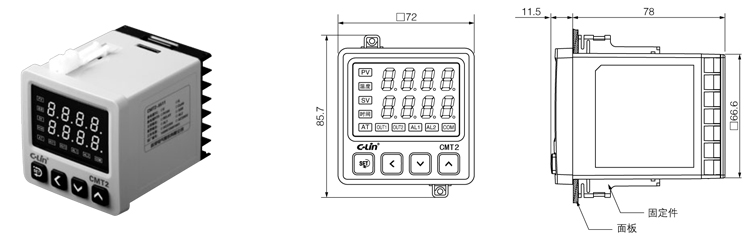CMT2- 外形及安装尺寸（mm）